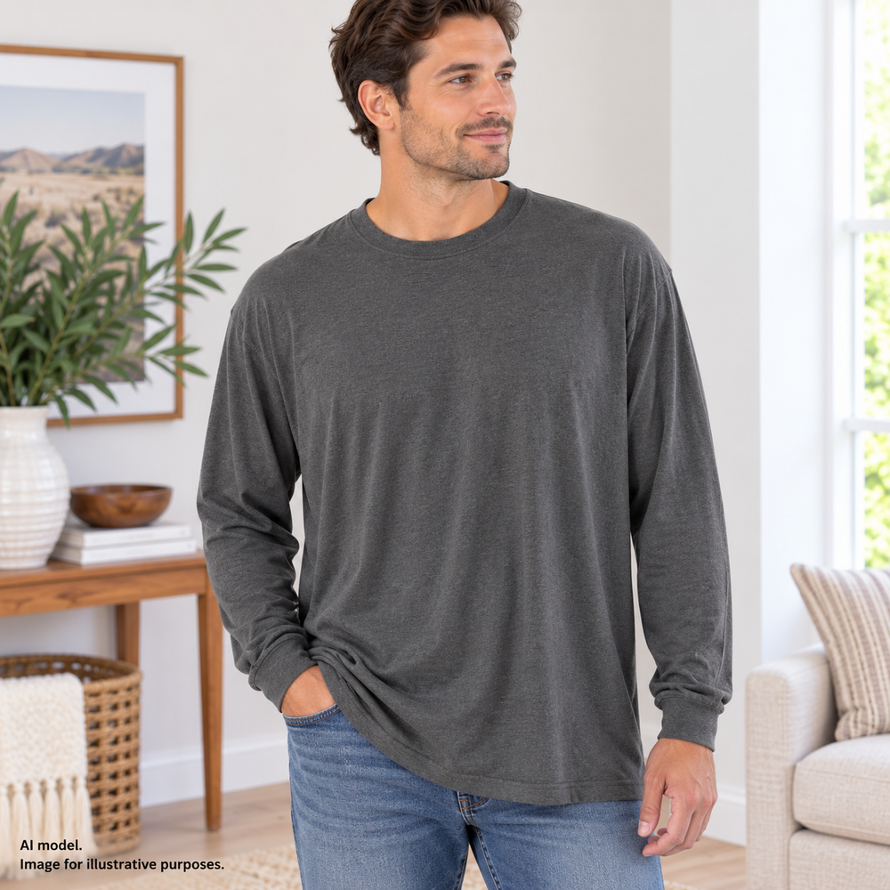 LL Bean Shirt Mens Large Tall Long Sleeve Traditional Fit Pullover Casual Top